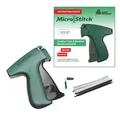 Produktbild: Avery Dennison MicroStitch Tagging Gun Kit - Zubehör für Quilten, Änderungen, Hijabs, Falten, Säume, Nähte, Preisgestaltung, Mode, DIY - 1 Nadel, 540 Schwarze und 540 weiße Verschlüsse.
