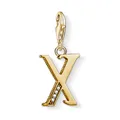 Produktbild: THOMAS SABO Schmuck Charm-Anhänger Buchstabe X vergoldet 1630-414-39