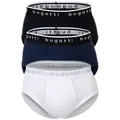 Produktbild: bugatti Slip Herren Boxershort 3er Pack Baumwolle (Packung, 3er Pack) blau|bunt|schwarz 3XL