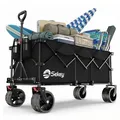 Produktbild: Bollerwagen Faltbar XXXL All-Terrain Outdoor Transport 300L 200KG 17x10cm Räder