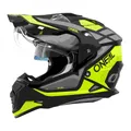 Produktbild: O'Neal Sierra R Enduro MX Motorrad Helm schwarz/grau/gelb 2026 Oneal XXL (63-64cm) Unisex