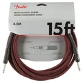 Produktbild: Fender PRO 15 Rund Kabel 2 Pins 6,35mm Stecker auf Stecker rot 1 Stück OVP