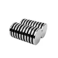 Produktbild: Strong Magnets Neodym Magnet - Rund 25 x 3 mm - 3 Stück - Extra stark, hält bis 4,8kg - Für Magnettafel, Kühlschrank, Whiteboard, Pinnwand, Büro