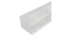 Produktbild: Fassadenprofile Sockelleiste, L: 100 cm, H: 8 cm, Kiesfangleiste Alu, Kiesleiste Materialstärke 1,0mm 100cm, 1-St., Lochblech Aluminium, Abschlussleiste für Terrasse und Balkon geeignet