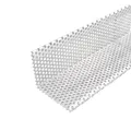 Produktbild: 100cm Kiesfangleiste Aluminium 1mm Kiesleiste Abschlussprofil Alu-Lochblech