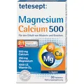 Produktbild: Tetesept Magnesium + Calcium 500 Tabletten für den Erhalt von Muskeln und Knochen, 30 St. Tabletten