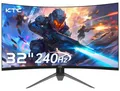 Produktbild: KTC Gaming Monitor 32 Zoll FHD Curved Monitor, 240Hz, 1ms, 1920x1080, Freesync & G-sync, HVA 1500R PC Bildschirm, 125% sRGB, Blaulicht Reduktion, VESA, DP1.4/HDMI 2.0 240Hz, USB2.0, H32S17F