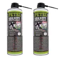 Produktbild: 2x PETEC Seilfett Spray 500ml Drahtseilfett Zahnradfett Kettenfett - 71650