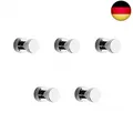 Produktbild: BVL Chrom Handtuchhaken, 5 Stück Rostfreies Metall Wandhaken, Self Adhesive or