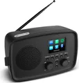 Produktbild: MEDION Internetradio mit DAB+ LIFE IRE-1 (WLAN, DAB Plus UKW Radio, Bluetooth, EQ, Tropfwasserschutz, Teleskopantenne, Spotify Connect, Wecker Schlummerfunktion, Einstellbarer Display-Dimmer) schwarz