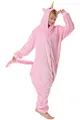 Produktbild: corimori 1852 Rose das Einhorn Damen Herren Onesie Jumpsuit Anzug Einteiler Kostüm Verkleidung Gr. 150-160cm, Rosa