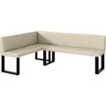 Produktbild: Meblini Eckbank, Creme, Leder, L-Form, 196x142 cm, Esszimmer, Bänke, Eckbänke