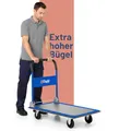Produktbild: Pallit Transportwagen klappbar in Blau 150 kg Tragkraft Rollwagen Carry Plattformwagen mit Antirutschbeschichtung Transporthilfe Handwagen
