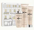 Produktbild: Kérastase, Curl Manifesto Set für lockiges Haar, Shampoo + Conditioner + Anti-Frizz-Leave, feuchtigkeitsspendende Wirkung, stärkeres Haar, Bain Hydratation + Fondant + Crème de Jour, 250 + 250 + 150