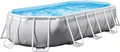 Produktbild: Intex Prism Frame Pool Komplett-Set, oval, inkl. Filterpumpe, weiß, 610x305x122cm