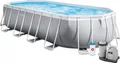 Produktbild: INTEX 26798GN - Prism Frame Oval Pool (610x305x122cm)