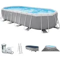 Produktbild: Prism Frame Oval Pool Swimming Pool 610x305x122 cm Schwimmbad Filterpumpe - Intex