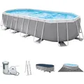 Produktbild: Prism Frame Oval Pool Swimming Pool 610x305x122 Cm Schwimmbad Filterpumpe - Intex