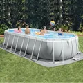 Produktbild: Intex 26798 Pool mit Rahmen, Prismenrahmen, oval, 610 x 305 x 122 cm,...