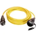 Produktbild: as-Schwabe Verlängerungskabel 60350, für außen IP44, Schutzkontakt, Kabeltyp N07V3V3-F aus Kunststoff, gelb, 5 m
