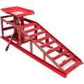 Produktbild: Wiltec - Auffahrrampe Mit Hydraulischem Wagenheber 2000kg Höhenverstellbar Reifenbreite Bis 225mm