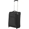 Produktbild: Leichter Bordgepäck Koffer 54 cm Weicher Stoff Rollen Trolley Schwarz Bowatex - Schwarz