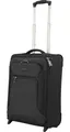Produktbild: Leichter Bordgepäck Koffer 54 cm Weicher Stoff Rollen Trolley Schwarz Bowatex