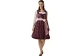 Produktbild: dressforfun Dirndl hochwertiges & elegantes Trachtenkleid Liah Bordeauxrot (Premium Midi-Dirndl, Gr. 48) Perfekt für Oktoberfest, Trachtenfeste oder Volksfeste