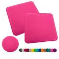 Produktbild: heimtexland ® 2er Pack Sitzkissen Filz Stuhlkissen Bodenkissen Polster Stuhlauflage Indoor Outdoor Kissen eckig Typ631 Filzkissen pink 35x35 cm 2 Stück