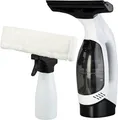 Produktbild: NEU Akku Fenstersauger Sprühflasche Wischtuchaufsatz für Fenster Fliesen Dusche