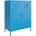 Produktbild: Mid.you Highboard Cache,Blau, Metall, Uni, 2 Fächer, 80x101x40 cm, stehend, Wohnzimmer, Kommoden & Sideboards, Highboards