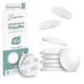 Produktbild: virea 10 x Türstopper 40 x 8 mm Weiß - - Selbstklebende Türpuffer - - Elastische Wandpuffer - - Zum Schutz von Wänden und Möbeln - - Wand-Stopper in dezentem Design - - Türgriff-Puffer