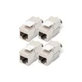 Produktbild: Digitus Keystone Jack Cat6A/RJ45->LSA geschirmt 500MHz 4St