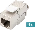 Produktbild: DIGI DN-93615-4 - Cat.6a Keystone Modul, geschirmt, 4 Stück