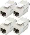 Produktbild: Digitus DN-93615-4 RJ45-Einbaumodul Keystone CAT 6a 4St.