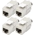 Produktbild: Digitus DN-93615-4 RJ45-Einbaumodul Keystone CAT 6a 4 St.