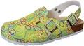 Produktbild: Weeger-Clogs mit Fersenriemen Lederimitat grünGraffiti 39
