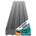 Produktbild: Karat Trapezblech Set 15Stk. 115x45cm, Dachblech 7,7m² inkl Schrauben, Wandblech verzinkt, Profilblech wetterfest für Carport & Gartenhaus, Dunkelgrau