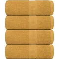 Produktbild: Gästetücher 4 Stk. Golden 30x50 Cm 360 G/m2 100% Baumwolle Vidaxl