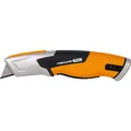 Produktbild: Fiskars Pro Sicherheits-Universalmesser mit einziehbarer Klinge, Länge 17,7 cm, Rostfreier Stahl/Kun (Cutter) (1062938)