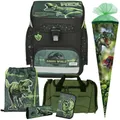 Produktbild: Jurassic World -Dinosaurier-Scooli EasyFit Schulranzen-Set 7tlg.Sporttasche&Tüte