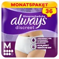 Produktbild: Always Discreet Inkontinenz-Höschen Plus für Frauen, M, 36 Höschen, Verhindert Auslaufen Und Gerüche, Angenehm Und Kaum Spürbar
