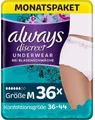 Produktbild: Always Discreet Underwear Höschen Größe M Blasenschwäche Inkontinenz 4 x 9 Stück