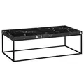 Produktbild: FineBuy Couchtisch 120x60x38 cm Sofatisch Modern, Design Wohnzimmertisch Rechteckig, Loungetisch Groß, Kaffeetisch Metallbeine Schwarz