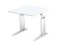 Produktbild: Otto Office Premium Schreibtisch Otto Office Line III, quadratisch, höhenverstellbar 68-86 cm, C-Fuß