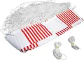 Produktbild: Sandora 22101 Fußballtor Volley L 300x160x90cm rot/weiß Ersatznetz