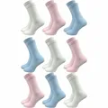 Produktbild: GAWILO Venensocken für Damen (9 Paar) | Ohne Gummibund & ohne drückende Naht | Socken mit Komfortbund | Weich & bequem (farbig 4, 35-38)