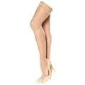 Produktbild: missO Halterlose Feinstrümpfe S306 15 DEN (1-Paar, 1 Paar) mit dezentem Glanz beige|braun XXL (48)