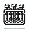 Produktbild: Zylinderkopfschraubensatz MEC-DIESEL 481820 M12 für VW PASSAT B6 Variant 3C5 3C2
