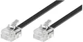 Produktbild: Goobay Telefon (analog) Anschlusskabel [1x RJ11-Stecker - 1x RJ11-Stecker] 10.00m Schwarz